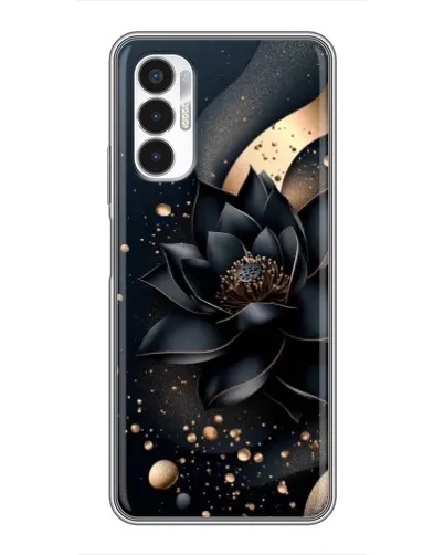 Чехол для TECNO POVA 3 (LF7n) с картинкой «Черный лотос»