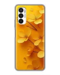 Чехол для TECNO POVA 3 (LF7n) с картинкой «Золотые лепестки»