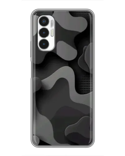 Чехол для TECNO POVA 3 (LF7n) с картинкой «Темный абстрактный камуфляж»