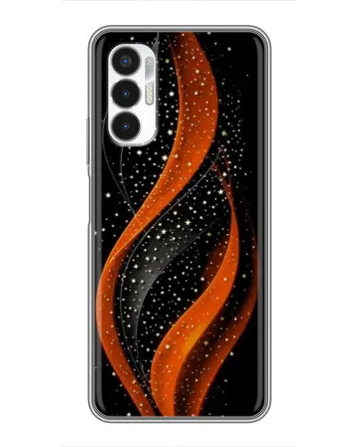 Чехол для TECNO POVA 3 (LF7n) с картинкой «Огненная звездная волна»