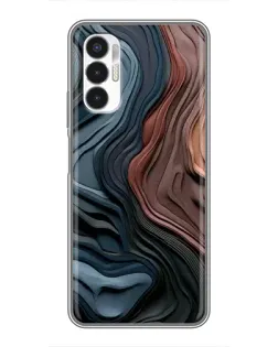 Чехол для TECNO POVA 3 (LF7n) с картинкой «Цветные волны каньона»
