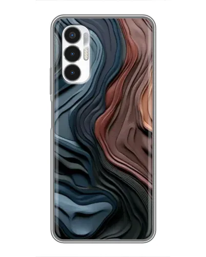 Чехол для TECNO POVA 3 (LF7n) с картинкой «Цветные волны каньона»
