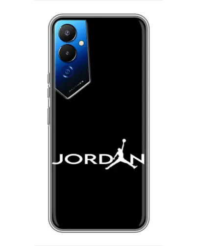 Чехол для TECNO POVA 4 (LG7n) с картинкой «Jordan White Logo» Чехол для TECNO POVA 4 (LG7n) с картинкой «Jordan White Logo»