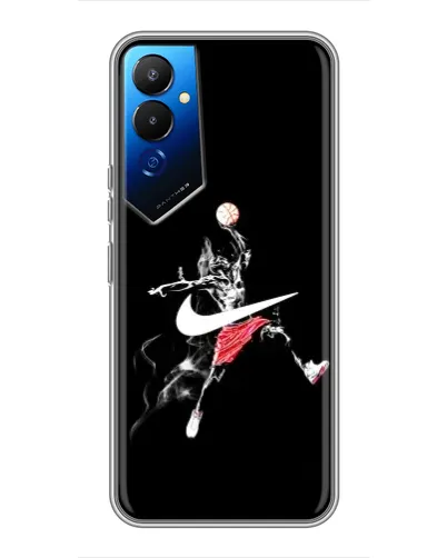Чехол для TECNO POVA 4 (LG7n) с картинкой «Jordan Jumpman» Чехол для TECNO POVA 4 (LG7n) с картинкой «Jordan Jumpman»
