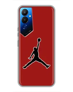 Чехол для TECNO POVA 4 (LG7n) с картинкой «Jordan Red Back» Чехол для TECNO POVA 4 (LG7n) с картинкой «Jordan Red Back»