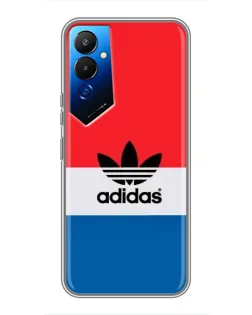 Чехол для TECNO POVA 4 (LG7n) с картинкой «Ретро блоки Adidas»