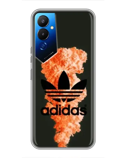 Чехол для TECNO POVA 4 (LG7n) с картинкой «Оранжевый дым Adidas» Чехол для TECNO POVA 4 (LG7n) с картинкой «Оранжевый дым Adidas»