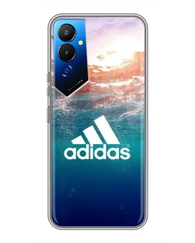 Чехол для TECNO POVA 4 (LG7n) с картинкой «Океанская глубина адидас» Чехол для TECNO POVA 4 (LG7n) с картинкой «Океанская глубина адидас»