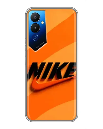 Чехол для TECNO POVA 4 (LG7n) с картинкой «Оранжевый драйв Nike»