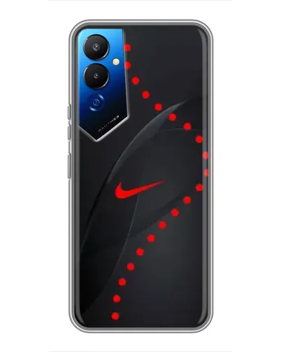 Чехол для TECNO POVA 4 (LG7n) с картинкой «Абстрактный дизайн Nike»