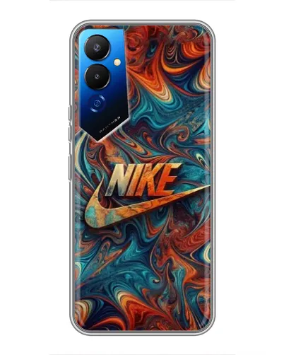 Чехол для TECNO POVA 4 (LG7n) с картинкой «Nike в абстракции»