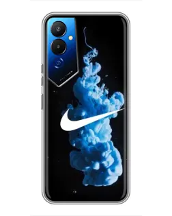 Чехол для TECNO POVA 4 (LG7n) с картинкой «Nike и синий дым» Чехол для TECNO POVA 4 (LG7n) с картинкой «Nike и синий дым»