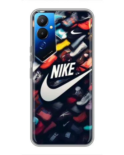 Чехол для TECNO POVA 4 (LG7n) с картинкой «Коллекция кроссовок Nike»