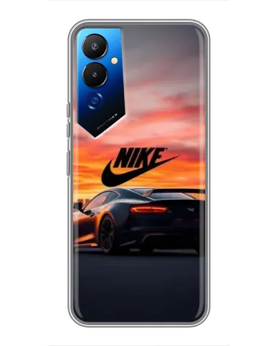 Чехол для TECNO POVA 4 (LG7n) с картинкой «Nike и суперкар»