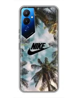 Чехол для TECNO POVA 4 (LG7n) с картинкой «Тропический принт Nike» Чехол для TECNO POVA 4 (LG7n) с картинкой «Тропический принт Nike»