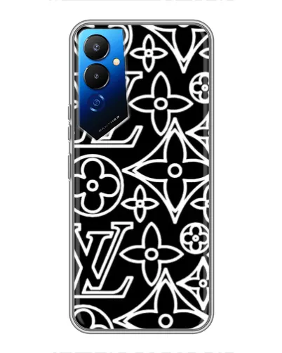 Чехол для TECNO POVA 4 (LG7n) с картинкой «Черно-белый узор LV» Чехол для TECNO POVA 4 (LG7n) с картинкой «Черно-белый узор LV»