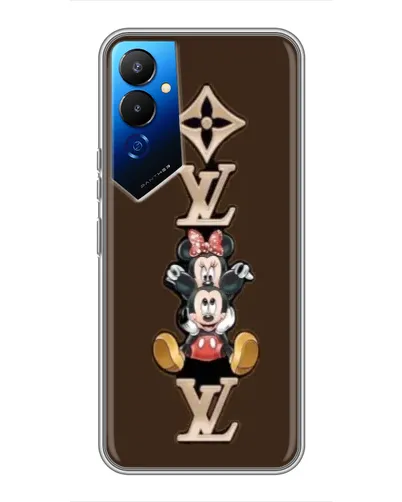 Чехол для TECNO POVA 4 (LG7n) с картинкой «LV и Микки Маус» Чехол для TECNO POVA 4 (LG7n) с картинкой «LV и Микки Маус»