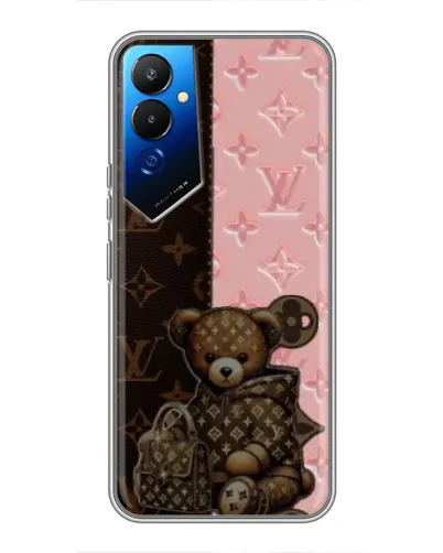 Чехол для TECNO POVA 4 (LG7n) с картинкой «Мишка в стиле LV» Чехол для TECNO POVA 4 (LG7n) с картинкой «Мишка в стиле LV»