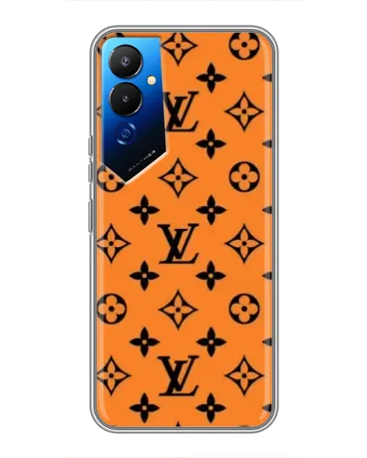 Чехол для TECNO POVA 4 (LG7n) с картинкой «Оранжевый стиль LV» Чехол для TECNO POVA 4 (LG7n) с картинкой «Оранжевый стиль LV»