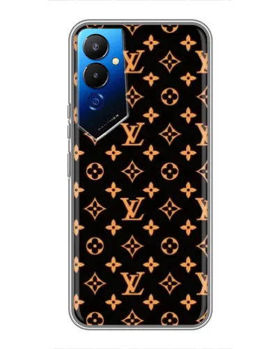 Чехол для TECNO POVA 4 (LG7n) с картинкой «Золотая монограмма LV» Чехол для TECNO POVA 4 (LG7n) с картинкой «Золотая монограмма LV»
