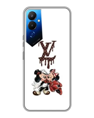 Чехол для TECNO POVA 4 (LG7n) с картинкой «LV и Микки Маус» Чехол для TECNO POVA 4 (LG7n) с картинкой «LV и Микки Маус»