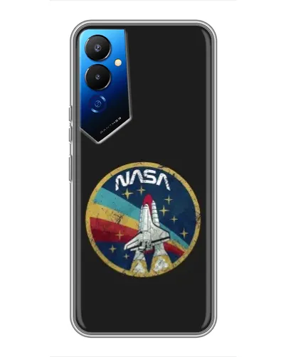 Чехол для TECNO POVA 4 (LG7n) с картинкой «NASA — эмблема миссии» Чехол для TECNO POVA 4 (LG7n) с картинкой «NASA — эмблема миссии»