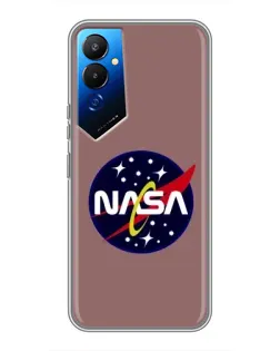 Чехол для TECNO POVA 4 (LG7n) с картинкой «NASA — ретро космос»