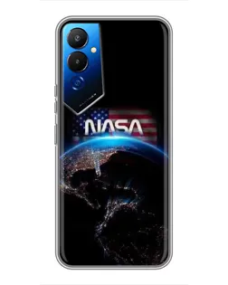 Чехол для TECNO POVA 4 (LG7n) с картинкой «Земля из космоса NASA»