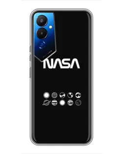 Чехол для TECNO POVA 4 (LG7n) с картинкой «NASA — технический принт»