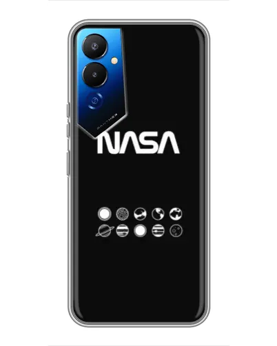 Чехол для TECNO POVA 4 (LG7n) с картинкой «NASA — технический принт» Чехол для TECNO POVA 4 (LG7n) с картинкой «NASA — технический принт»