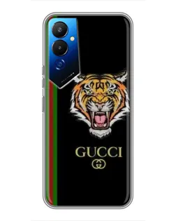 Чехол для TECNO POVA 4 (LG7n) с картинкой «Тигр Gucci»