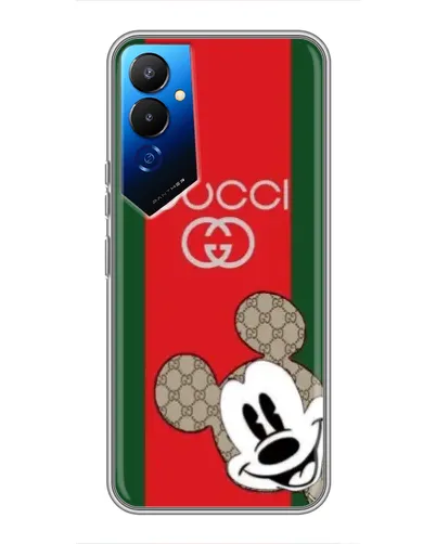Чехол для TECNO POVA 4 (LG7n) с картинкой «Gucci — полосы и Микки» Чехол для TECNO POVA 4 (LG7n) с картинкой «Gucci — полосы и Микки»
