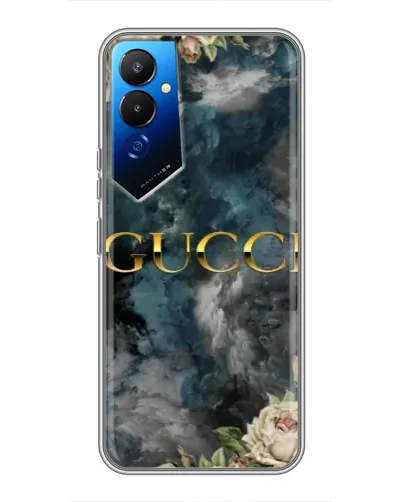 Чехол для TECNO POVA 4 (LG7n) с картинкой «Абстрактные цветы Gucci» Чехол для TECNO POVA 4 (LG7n) с картинкой «Абстрактные цветы Gucci»