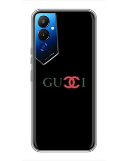 Чехол для TECNO POVA 4 (LG7n) с картинкой «Gucci — красный градиент»
