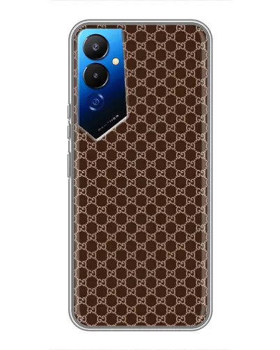 Чехол для TECNO POVA 4 (LG7n) с картинкой «Gucci — шоколадная сетка» Чехол для TECNO POVA 4 (LG7n) с картинкой «Gucci — шоколадная сетка»