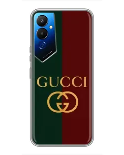Чехол для TECNO POVA 4 (LG7n) с картинкой «Gucci — темно-зеленый градиент»