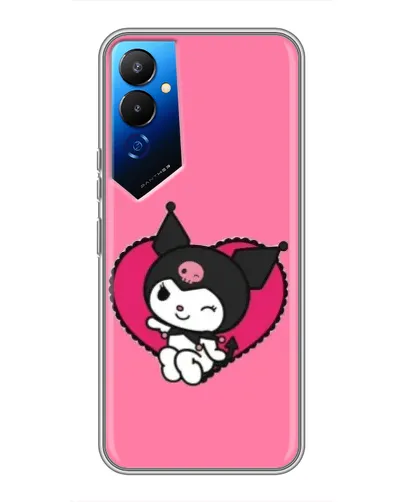 Чехол для TECNO POVA 4 (LG7n) с картинкой «Kuromi — любовь в сердце» Чехол для TECNO POVA 4 (LG7n) с картинкой «Kuromi — любовь в сердце»