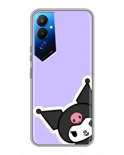 Чехол для TECNO POVA 4 (LG7n) с картинкой «Забавная Kuromi» Чехол для TECNO POVA 4 (LG7n) с картинкой «Забавная Kuromi»