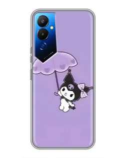 Чехол для TECNO POVA 4 (LG7n) с картинкой «Kuromi с зонтиком»