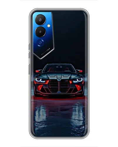 Чехол для TECNO POVA 4 (LG7n) с картинкой «BMW на мокрой дороге»