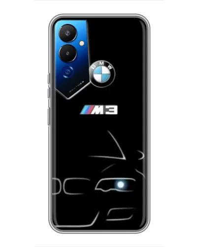 Чехол для TECNO POVA 4 (LG7n) с картинкой «Минималистичный принт BMW M3»