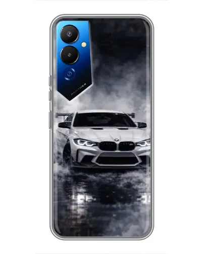 Чехол для TECNO POVA 4 (LG7n) с картинкой «BMW сквозь туман»