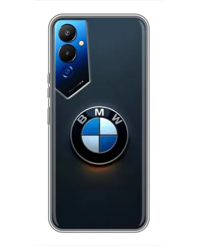 Чехол для TECNO POVA 4 (LG7n) с картинкой «Логотип BMW — минимализм»