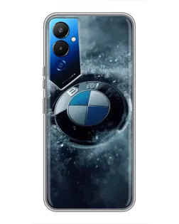 Чехол для TECNO POVA 4 (LG7n) с картинкой «Логотип BMW — лед»