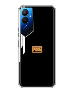 Чехол для TECNO POVA 4 (LG7n) с картинкой «PUBG — вертикальные линии»