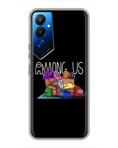 Чехол для TECNO POVA 4 (LG7n) с картинкой «Логотип Among Us»