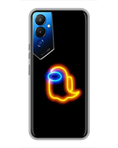 Чехол для TECNO POVA 4 (LG7n) с картинкой «Among Us неоновое сияние»