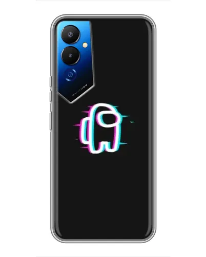 Чехол для TECNO POVA 4 (LG7n) с картинкой «Among Us неон»
