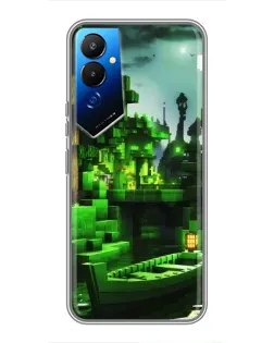 Чехол для TECNO POVA 4 (LG7n) с картинкой «Minecraft лесной пейзаж» Чехол для TECNO POVA 4 (LG7n) с картинкой «Minecraft лесной пейзаж»