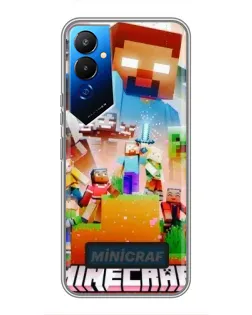 Чехол для TECNO POVA 4 (LG7n) с картинкой «Minecraft герои игры» Чехол для TECNO POVA 4 (LG7n) с картинкой «Minecraft герои игры»